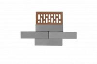 Облицовочный кирпич Recke Одинарный 1НФ Classic Баварская кладка Серый гладкий 5-82-00-0-00