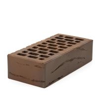 Облицовочный кирпич Ликолор одинарный 1 НФ Дарт Флеш кора дуба, М200